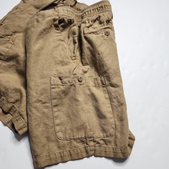 Reyn Spooner Shorts Men's XL Brown Cotton Cargo Drawstring Hawaiian Gorpcore - Picture 4 of 7